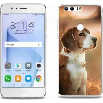Pouzdro na mobilní telefon Gelový kryt mmCase na mobil Honor 8 - bígl