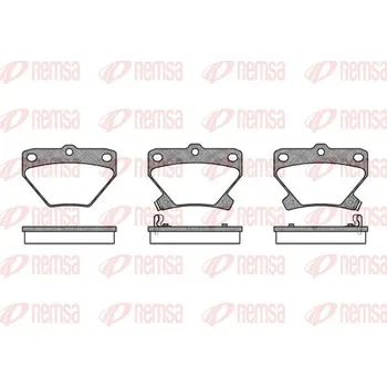 Brzdová destička Sada brzdových destiček, kotoučová brzda REMSA 0741.02