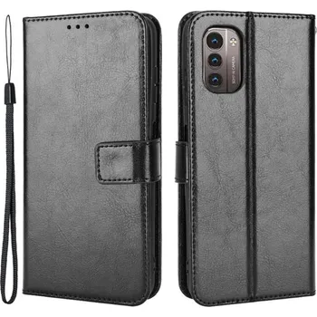 Pouzdro na mobilní telefon Crazy PU kožené peněženkové pouzdro na mobil Nokia G11/G21 - černé