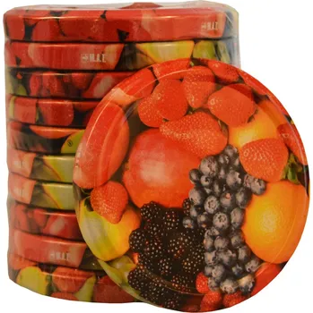 Víčko na zavařovací sklenici Víčko TWIST 82 dekor OVOCE (10ks)