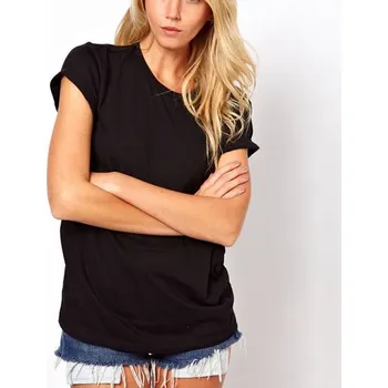 Dámské tričko Dámské tričko | tričko s průstřihy - Černé,M