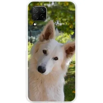 Pouzdro na mobilní telefon Gelový kryt mmCase na mobil Huawei P40 Lite - bílý švýcarský ovčák 1
