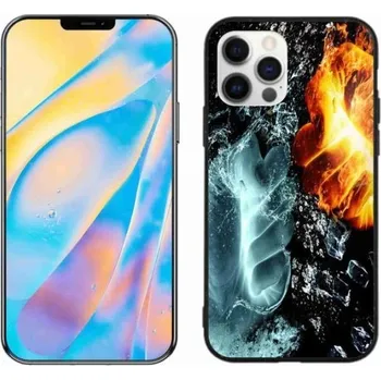 Pouzdro na mobilní telefon Gelový kryt mmCase na mobil iPhone 12 Pro - voda a oheň