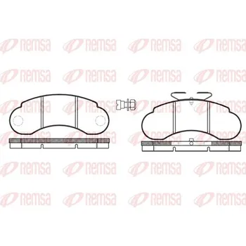 Brzdová destička Sada brzdových destiček, kotoučová brzda REMSA 0142.20