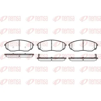 Brzdová destička Sada brzdových destiček, kotoučová brzda REMSA 1041.02