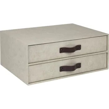 Béžový zásuvkový box se 2 šuplíky Bigso Box of Sweden Birger ID_1413243