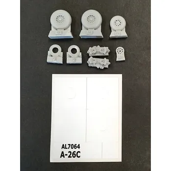 Plastikový model 1/72 A-26C Invader wheels groved pattern