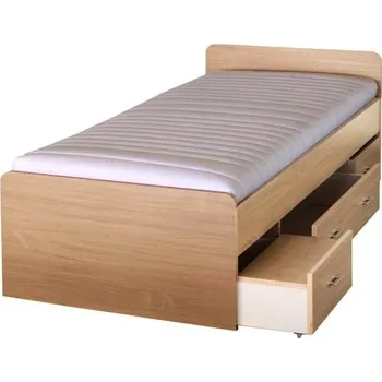 Ložnice Postel se šuplíky Duet 80262 100x200cm - Postel se třemi šuplíky