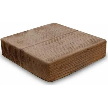 Příslušenství pro plot Betonová hlavice na plot: reliéf DŘEVO Hlavice 20/20/5 dřevo kar