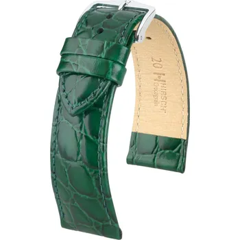 Řemínek na hodinky Crocograin M - Kožený řemínek na hodinky 20 mm zelený