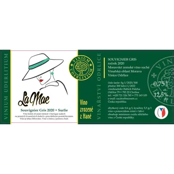Vinařství Odrlice La Mae Souviginier Gris 2021