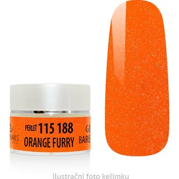 Umělé nehty UV/LED gel barevný - Orange Fury perleť 5g
