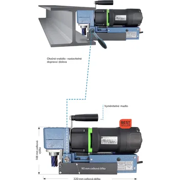 Vrtačka CMN-KARNASCH Magnetická vrtačka KALP 148 BLUE-MAG Karnasch