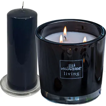 Svíčka Villaverde sada svíček Black edition