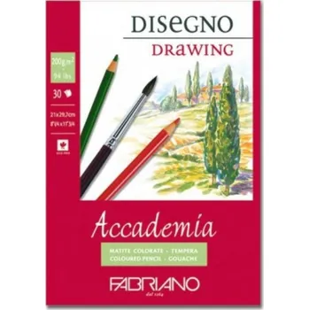 Fabriano Accademia blok 14,8x21cm, 200g/m2, 30 listů, lepená vazba