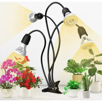 Lampička Černá lampička s klipem 4x 10W Sansi (+časovač)