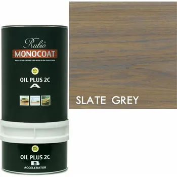 Olej na dřevo Rubio Monocoat Oil Plus 2C SLATE GREY 3,5 L