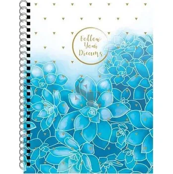 Spirálový blok Twin wire A4 Soft Romantic Sukulent 8-80320 linka