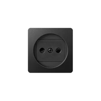 vypínač SIMON 82 82040-38 kryt jednozásuvky bez uzemnění, grafit