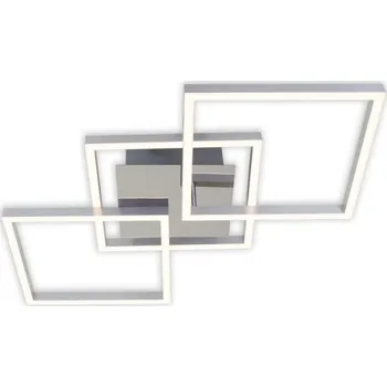 BRILONER LED stropní svítidlo, 76,3 cm, 3900 LM, 30 W, hliník-chrom BRILO 3217-018