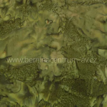 Hoffman 3018-202 bali batika zelená bavlněná látka patchwork