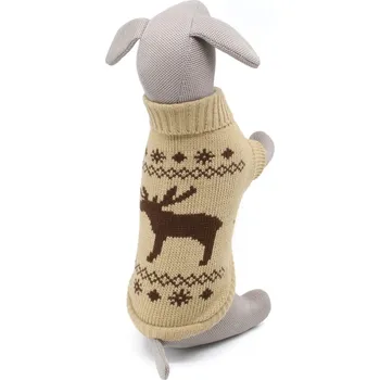 Obleček pro psa Vsepropejska Samuel svetr pro psa béžová 23-24 cm
