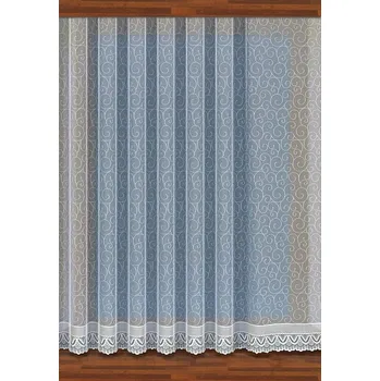 Záclona Záclona kusová Rujana výška 100cm, šíře 300cm bílá