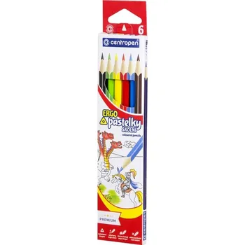 Pastelka Trojhranné pastelky Centropen - 6 ks - 9521/6