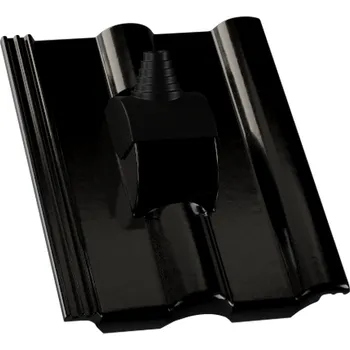 Střecha Střešní taška anténní KM BETA betonová krytina Beta - PRIMA černá