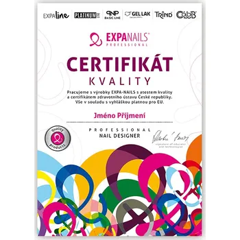 Dámská vesta Certifikát Kvality Expa nails barevný - bez lamina