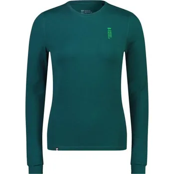 Merino triko Mons Royale Cascade Flex 200 LS WMNS evergreen Zelená M