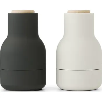 Mlýnek na koření AUDO (MENU) Mlýnky na sůl a pepř Bottle Small, Ash / Carbon, set 2ks