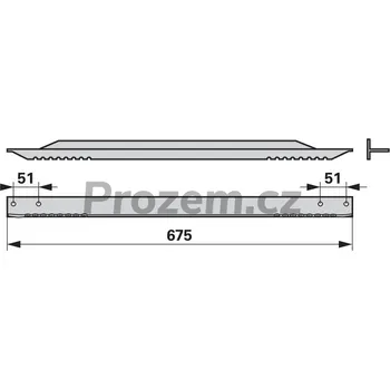 Auto-moto Lišta dopravníku pro John Deere, JZ62288, Z52234, Z100722