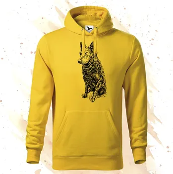 Dámská mikina Mikina - Chorvatský ovčák – Blackie Barva: Žlutá (04), Velikost: XXL, Střih: Pánské