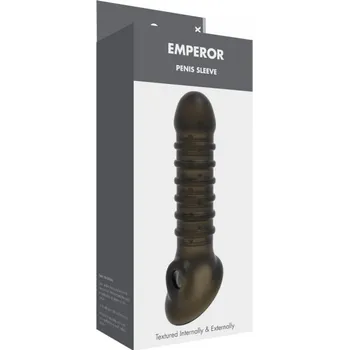 Návlek na penis Gelový návlek s množstvím kroužků Emperor Penis Sleeve Linx (Velký gelový návlek s množstvím kroužků pro milostné hrátky a mnohonásobné použití při vnitřním dráždění. Zahušťuje penis až o 30% původních rozměrů. Rozměry: délka návleku je 18cm, (návlek je e