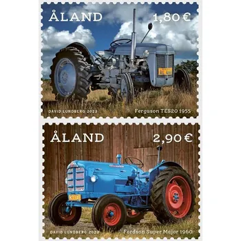 Poštovní známka Posti Aland (2023) MiNr. 532 - 533 ** - Aland - Historické traktory III.