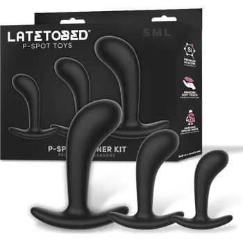 Anální kolík LateToBed P-Spot Trainer Kit Prostatic Massagers Black