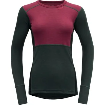 Triko DEVOLD Women Lauparen LS Barva: Beetroot-Woods-Ink, Velikost: XL