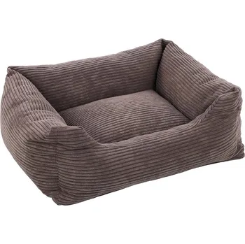 Pelíšek pro psa Pelech FLAMINGO Velluto obdélníkový hnědý 80x67x22cm