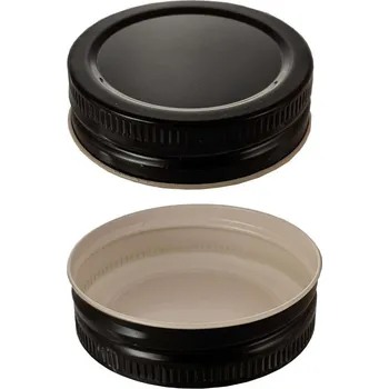 Víčko na zavařovací sklenici Víčko Jednozávit 56 Paster - černá