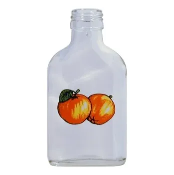 Láhev Láhev Taschen - 0.10 bezbarevná + obtisk jabka 2 červeno žluté