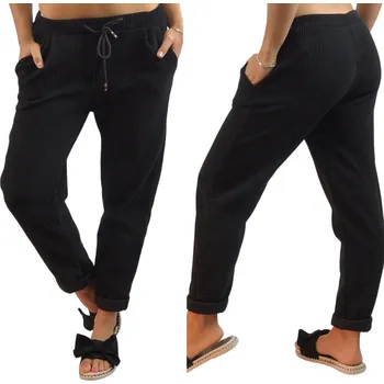 Dámské kalhoty Manšestrové kalhoty Barva: černá