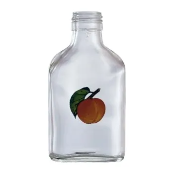 Láhev Láhev Taschen - 0.10 bezbarevná + obtisk meruňka s lístkem