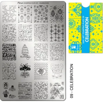 Moyra Stamping - Deska na razítka č.09 Celebration