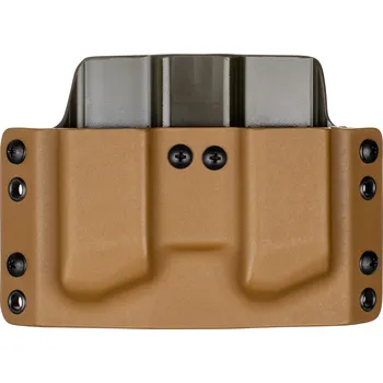 Příslušenství pro sportovní střelbu RH Holsters OWB - Glock 17/19/19X/45 - vnější kydexové pouzdro na 2 zásobníky - plný sweatguard - coyote hnědá/olivová Umístění pouzdra: Pravý bok (levák)