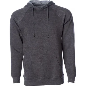 Pánská mikina Independent Úzká unisex raglánová mikina s kapucí ze směsového materiálu Barva: šedá uhlová, Velikost: M NP305