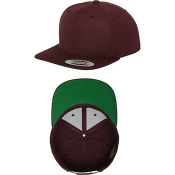 Kšiltovka Flexfit Klasická kšiltovka Snapback s plastikovým zapínáním Barva: fialová maroon, Velikost: Youth FX6089M