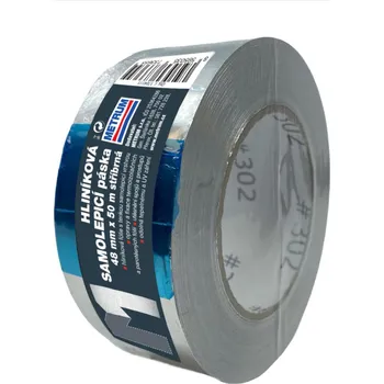 Lepicí páska Hliníková samolepicí páska BULDOK 48mmx50m stříbrná