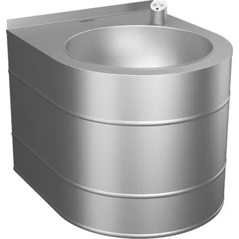 Klozet Sanela Nerezová pitná fontánka závěsná s automaticky ovládaným výtokem, 6 V SLUN 14EB