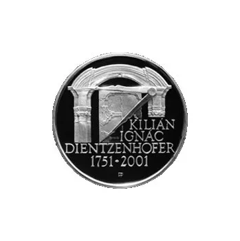 Česká mincovna 250. výročí úmrtí Kiliána Ignáce Dientzenhofera 200 Kč 2001 stříbrná mince Proof 13 g